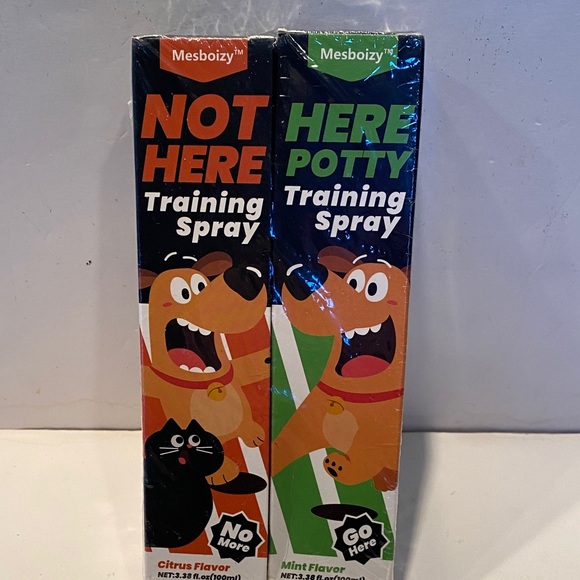 Mesboizy Other - NIP Not Here Dog Training Spray - Set of 2